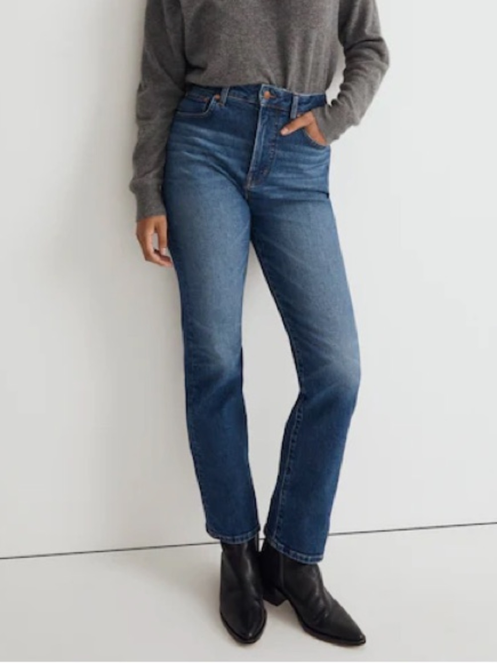 Madewell The Curvy '90s Straight Jeans in Barlow Wash